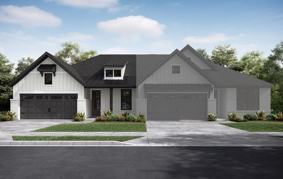 Front exterior of a home in the Meridiana community, located in Iowa Colony, TX (Image 14). Front exterior of a home in the Meridiana community, located in Iowa Colony, TX (Image 14).