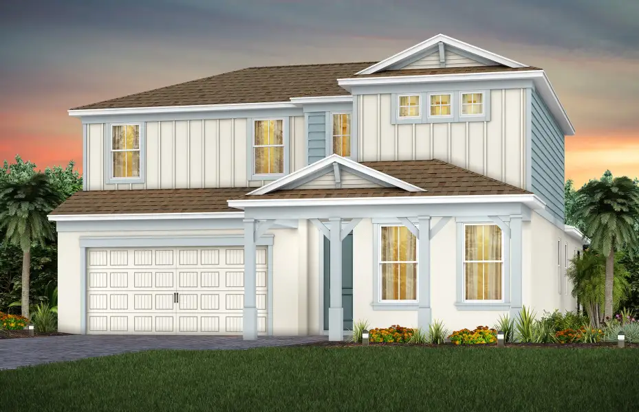 Representative exterior photo of a completed home built from the Coral Grand by Pulte Homes in Hilliard Isle, Kissimmee, FL (Image 12).