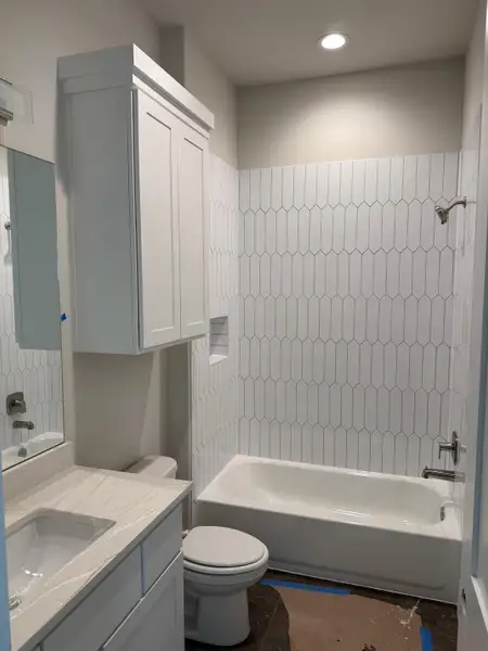 One of the secondary baths. One of the secondary baths.