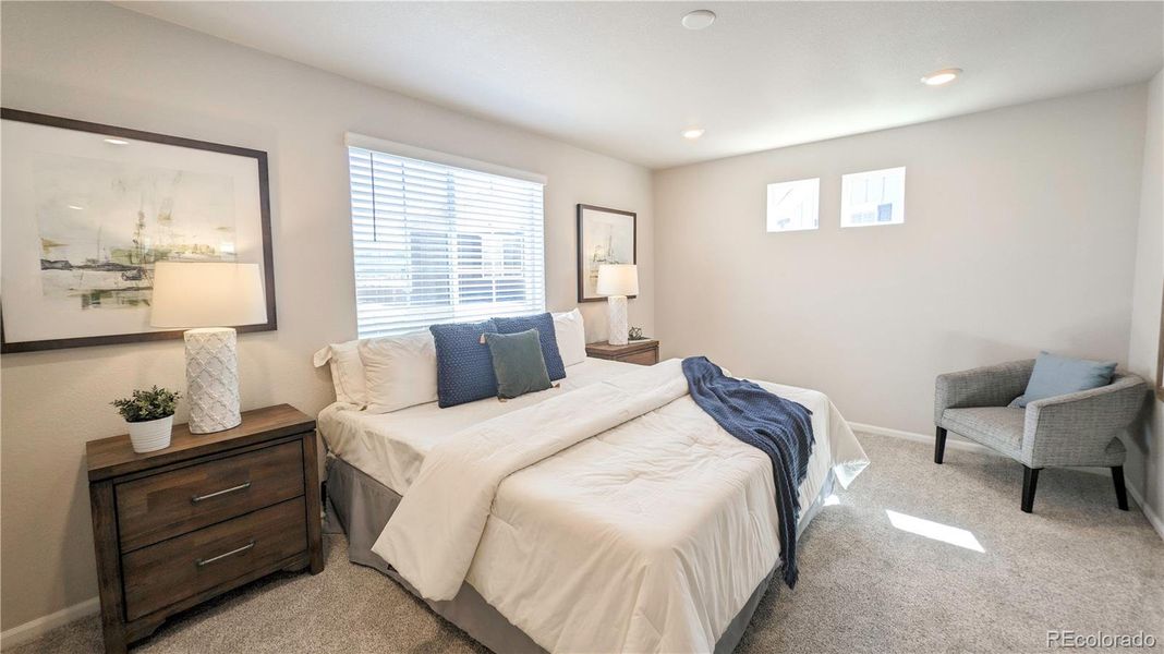 Furnished interior view inside a new home in Thompson River Ranch, Johnstown (Image 13).