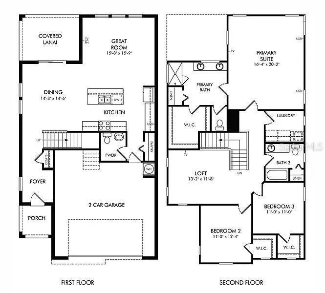 2D floor plan layout of this home in , Clermont, FL (Image 5).