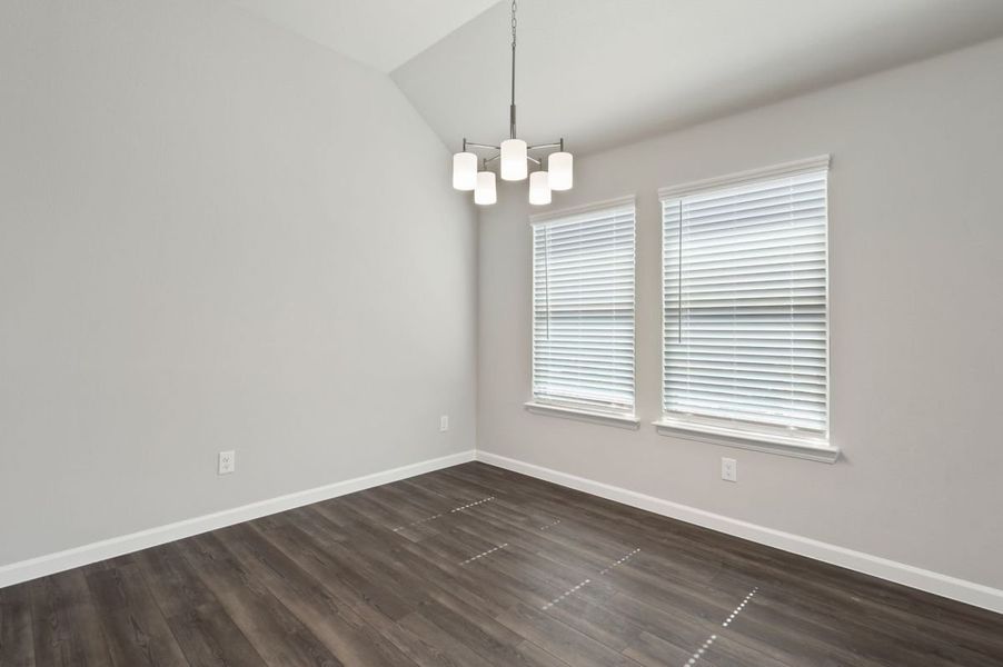 Dining Room in the Quartz home plan by Trophy Signature Homes – REPRESENTATIVE PHOTO