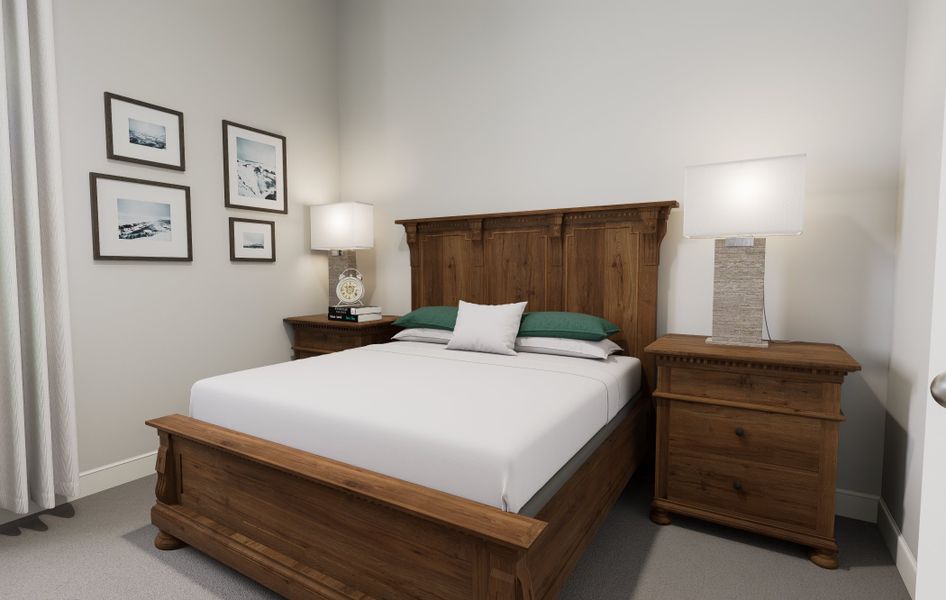 Comfortable Secondary Bedroom in The Harrington