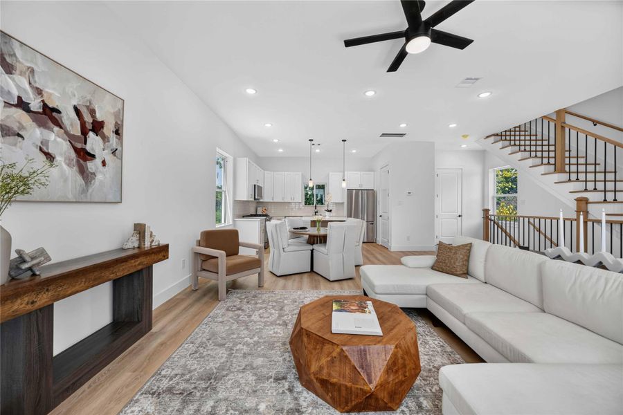 Furnished interior view inside a new home in , Houston (Image 14). Furnished interior view inside a new home in , Houston (Image 14).