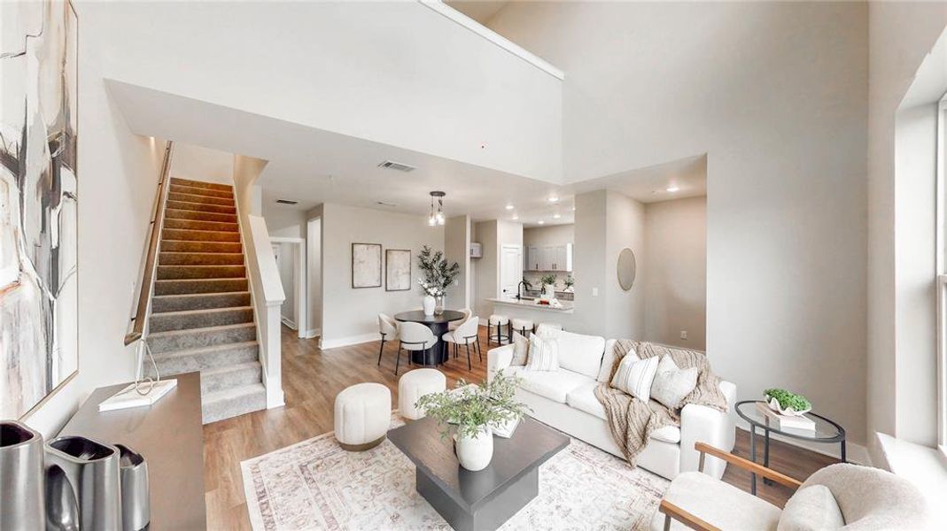 Furnished interior view inside a new home in , Denton (Image 24).