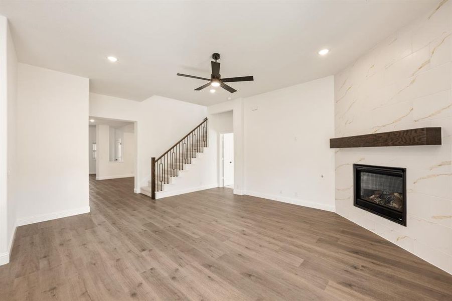 Spacious, unfurnished interior of a new home in Union Park Classic 55, Little Elm (Image 39).