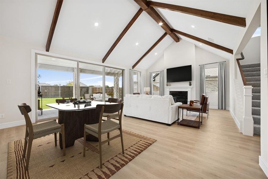 Furnished interior view inside a new home in Elevon, Lavon (Image 6). Furnished interior view inside a new home in Elevon, Lavon (Image 6).