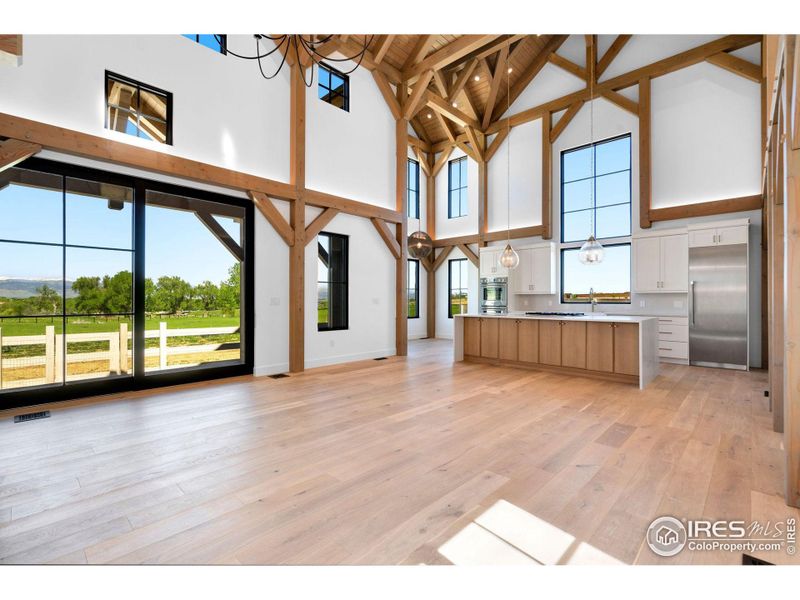 Oversized Doors Leading to Outdoor Living Space