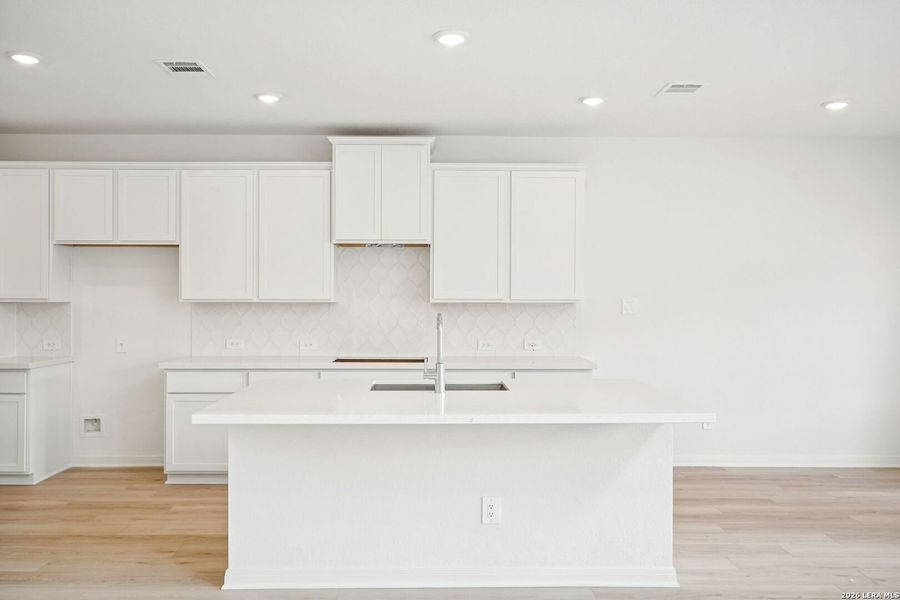 Furnished interior view inside a new home in Estancia Ranch - Classic Series, San Antonio (Image 8).