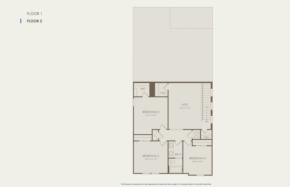 Sonora Floor Plan, Quick Move-In Home, Floor 2