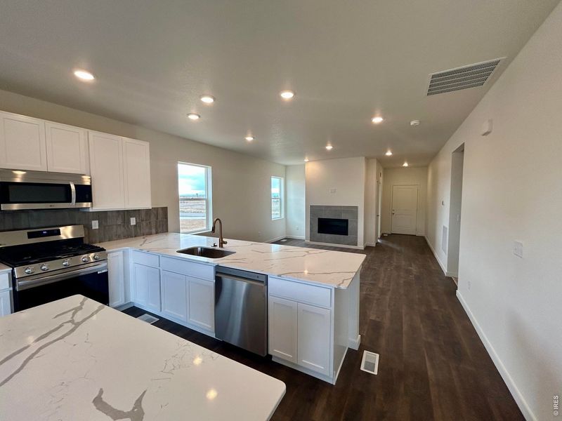 Furnished interior view inside a new home in Hudson Hills, Hudson (Image 5).