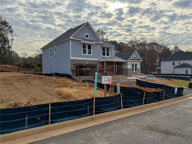 In-progress construction of a new home in Ashbury Commons, Powder Springs, GA (Image 54). In-progress construction of a new home in Ashbury Commons, Powder Springs, GA (Image 54).