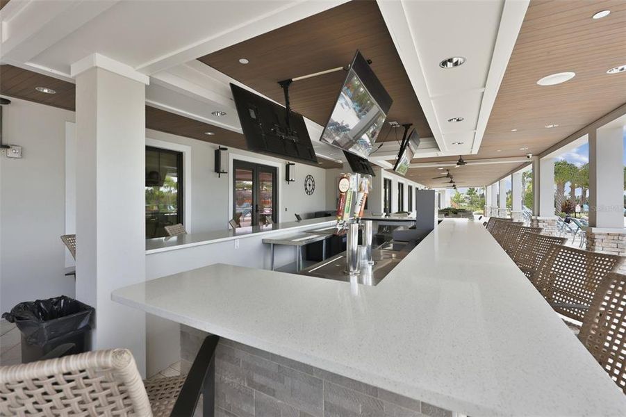 Exterior details and patio area of a home in Prosperity Lakes Active Adult, Parrish (Image 25).