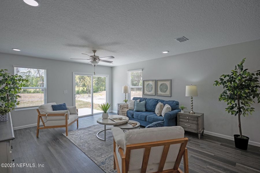 Furnished interior view inside a new home in , Jacksonville (Image 26). Furnished interior view inside a new home in , Jacksonville (Image 26).