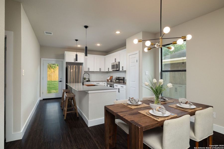 Furnished interior view inside a new home in , San Antonio (Image 13). Furnished interior view inside a new home in , San Antonio (Image 13).