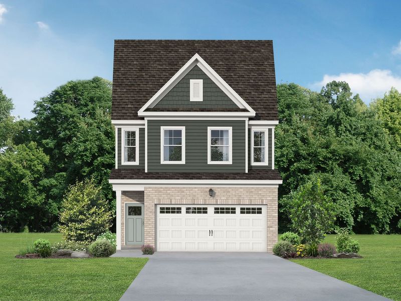 Front exterior of a new home in Lake Park Villas, Wylie, TX, highlighting curb appeal (Image 2).