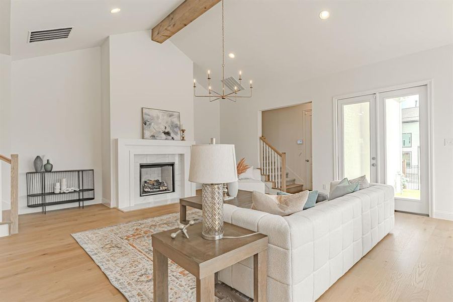 Furnished interior view inside a new home in , Aledo (Image 15).