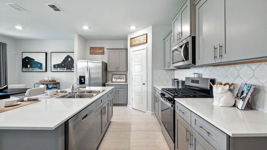 Furnished interior view inside a new home in Monarch at the Meadows, Krum (Image 7).