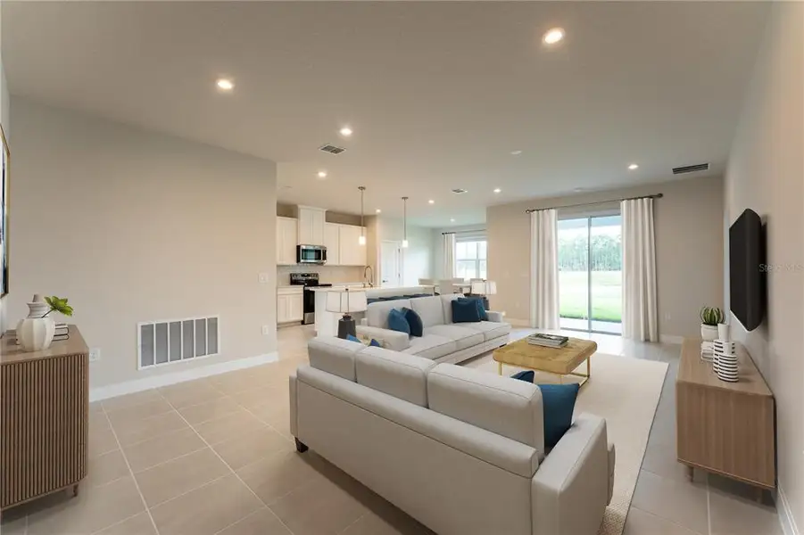 Furnished interior view inside a new home in The Palms at Venetian Bay, New Smyrna Beach (Image 5). Furnished interior view inside a new home in The Palms at Venetian Bay, New Smyrna Beach (Image 5).