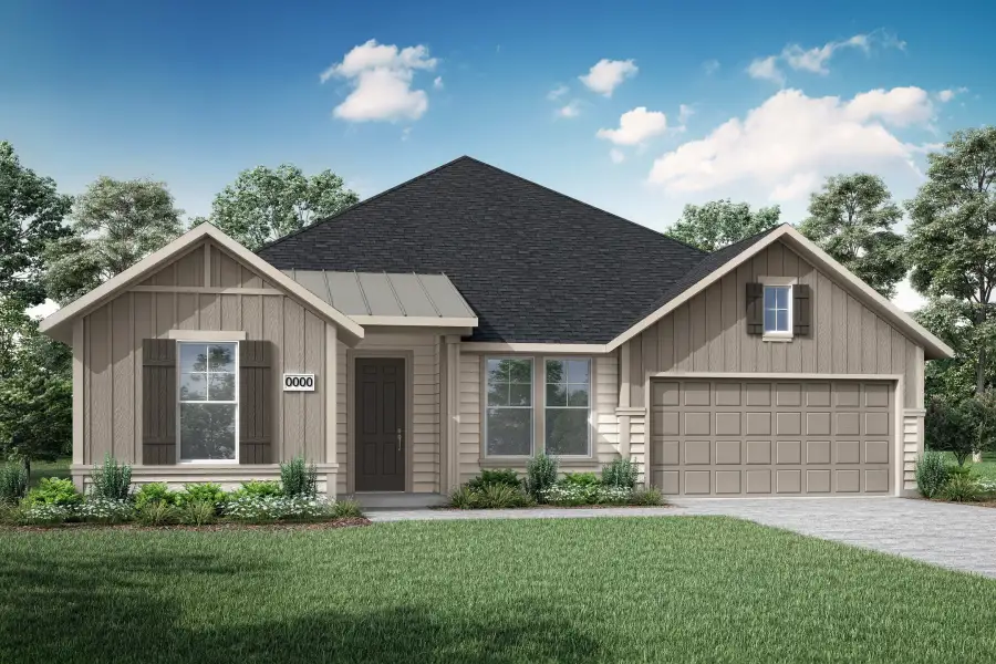 Representative exterior photo of a completed home built from the Bryson by Tri Pointe Homes in LaPrelle, Haslet, TX (Image 17). Representative exterior photo of a completed home built from the Bryson by Tri Pointe Homes in LaPrelle, Haslet, TX (Image 17).