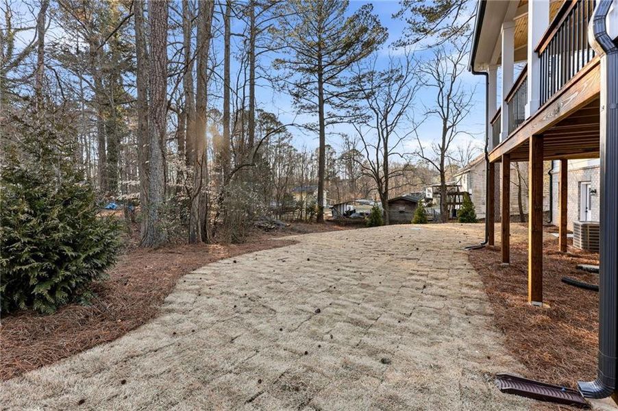 Exterior details and patio area of a home in , Buford (Image 34).