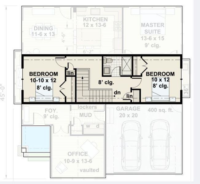 2D floor plan layout of this home in , Douglasville, GA (Image 3).