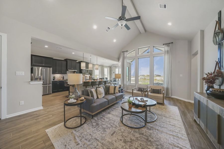 Representative furnished interior of a home built from the Bradford by Chesmar Homes in Jordan Ranch 55's, Fulshear (Image 3).