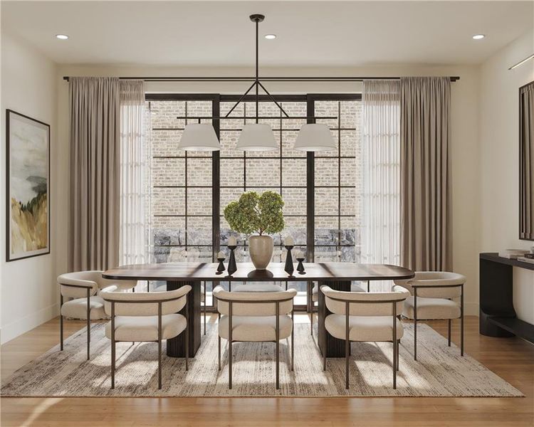 Furnished interior view inside a new home in , Alpharetta (Image 7).