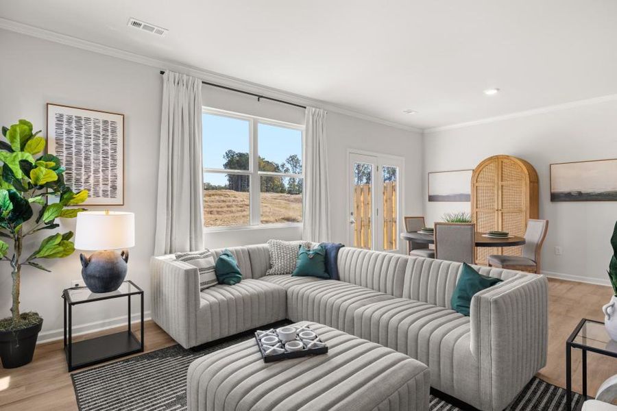Furnished interior view inside a new home in Hughes Court, Dawsonville (Image 12).