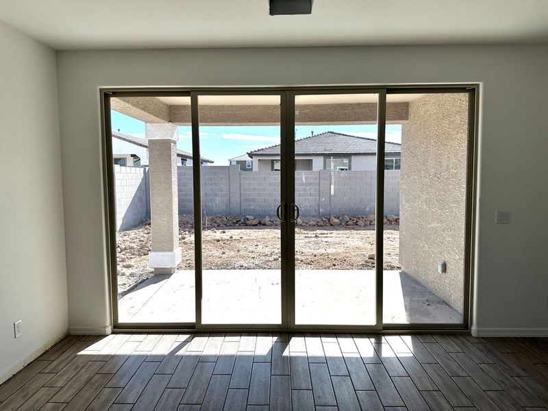 4 panel slider to covered patio