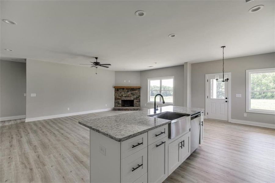 Furnished interior view inside a new home in , Hartwell (Image 12).