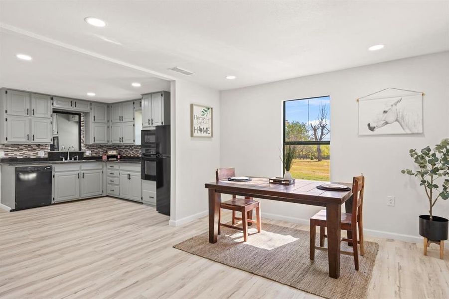 Kitchen and Dining Area