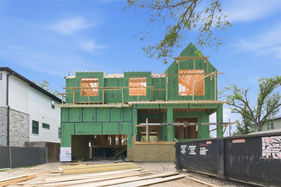 In-progress construction of a new home in , Houston, TX (Image 5).