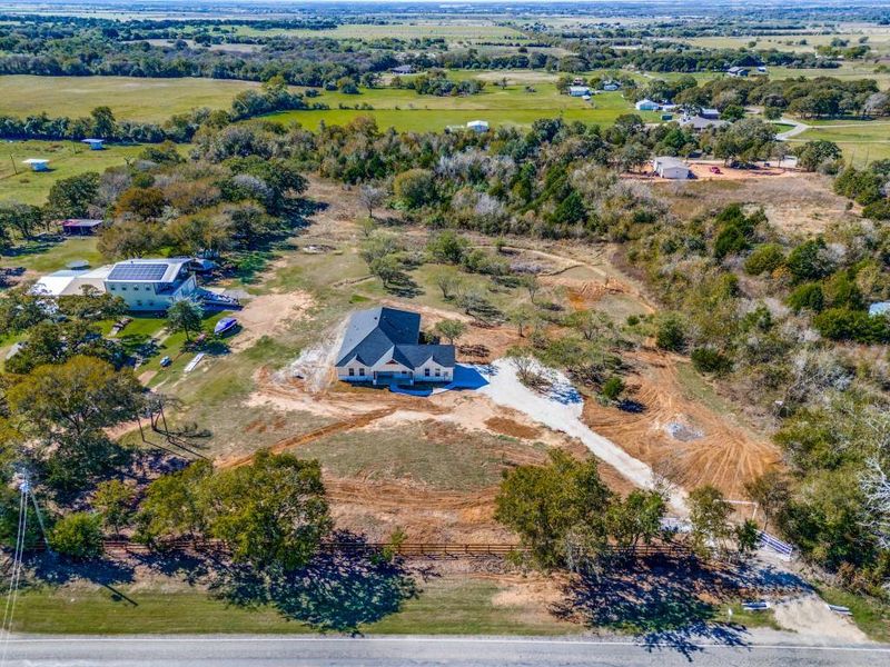 Drone / aerial view with a rural view