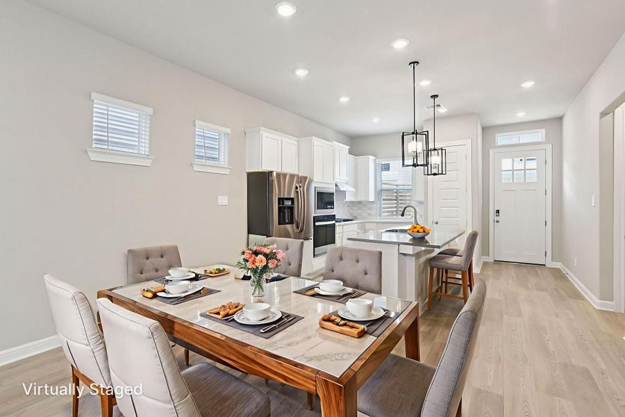 Furnished interior view inside a new home in Kemah Crossing - Luxe Series, Kemah (Image 5). Furnished interior view inside a new home in Kemah Crossing - Luxe Series, Kemah (Image 5).