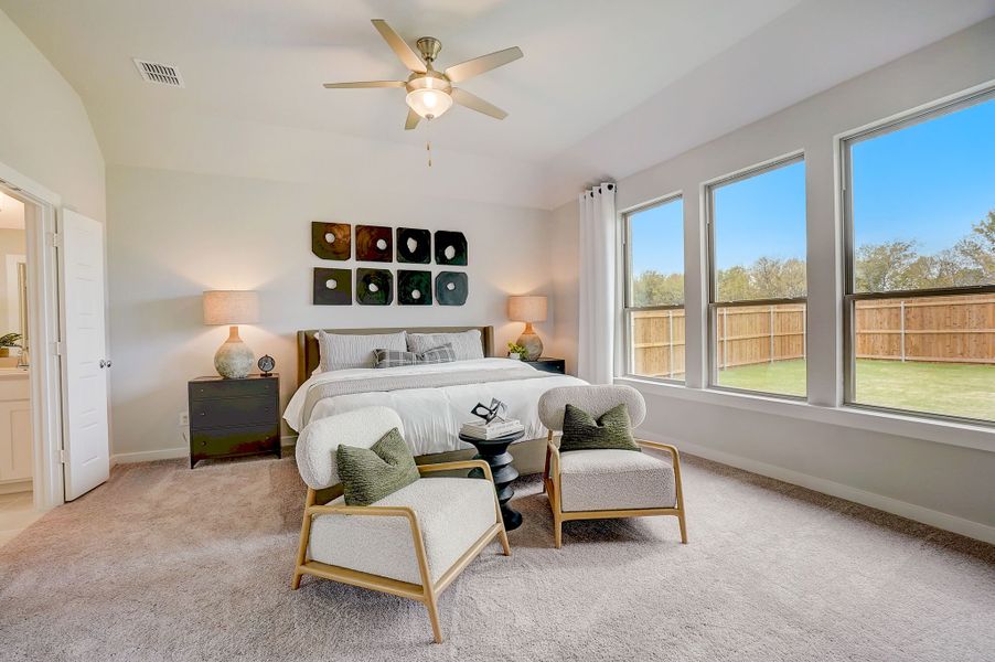 Primary Suite in the Stanley II home plan by Trophy Signature Homes - REPRESENTATIVE PHOTO