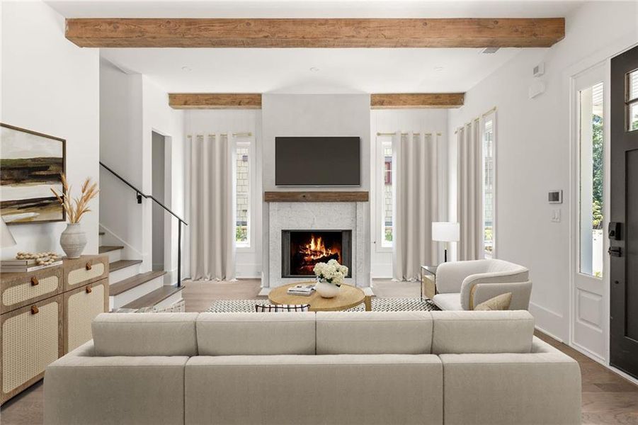 Furnished interior view inside a new home in , Chattahoochee Hills (Image 11).