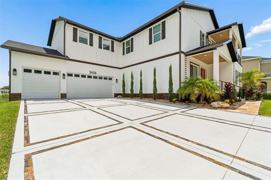 Front exterior of a new home in , Safety Harbor, FL, highlighting curb appeal (Image 38). Front exterior of a new home in , Safety Harbor, FL, highlighting curb appeal (Image 38).