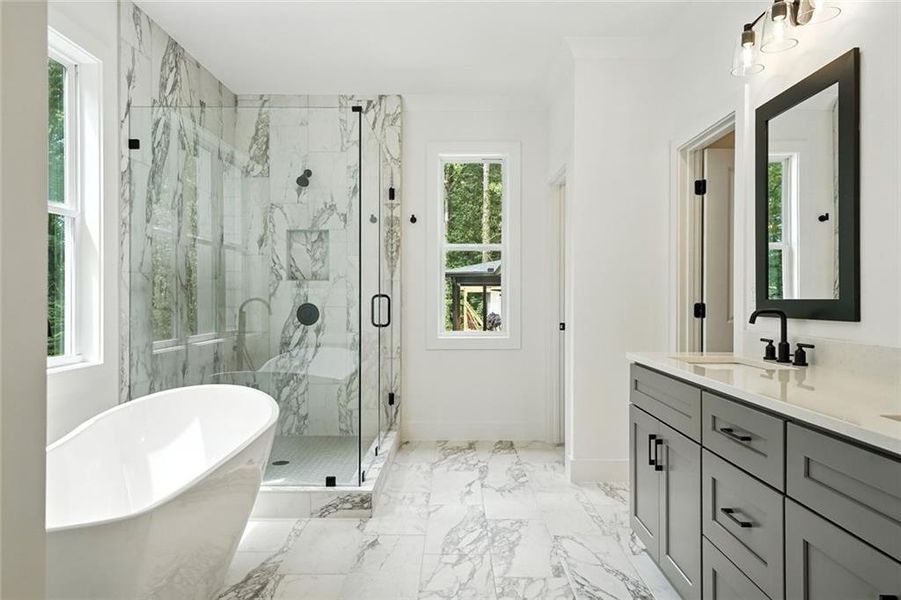 Furnished interior view inside a new home in , Marietta (Image 9).