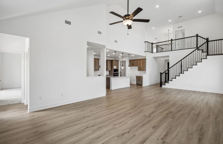Spacious, unfurnished interior of a new home in Ribbonwood, Aubrey (Image 19). Spacious, unfurnished interior of a new home in Ribbonwood, Aubrey (Image 19).