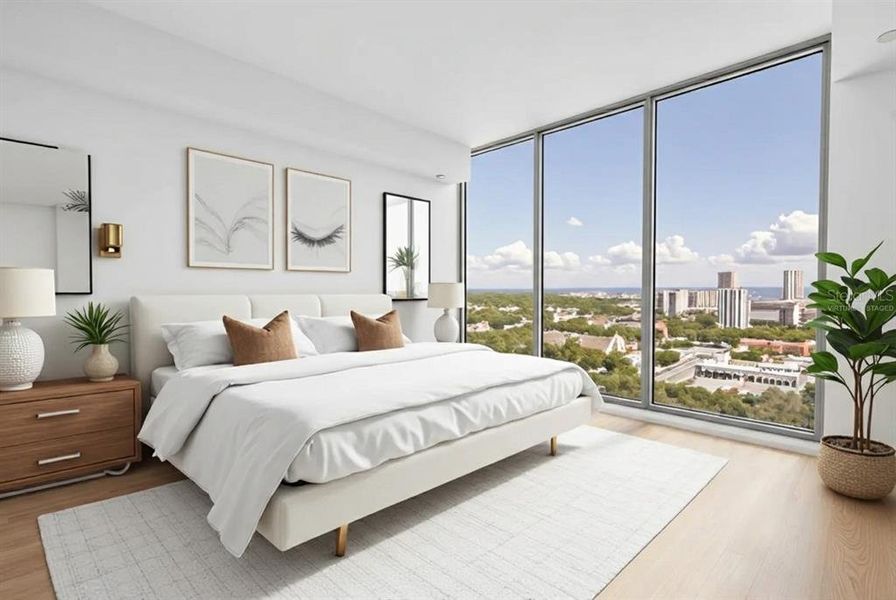 Furnished interior view inside a new home in , St. Petersburg (Image 5).