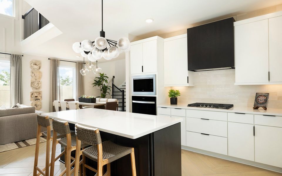 Furnished interior view inside a new home in Elyson, Katy (Image 10).
