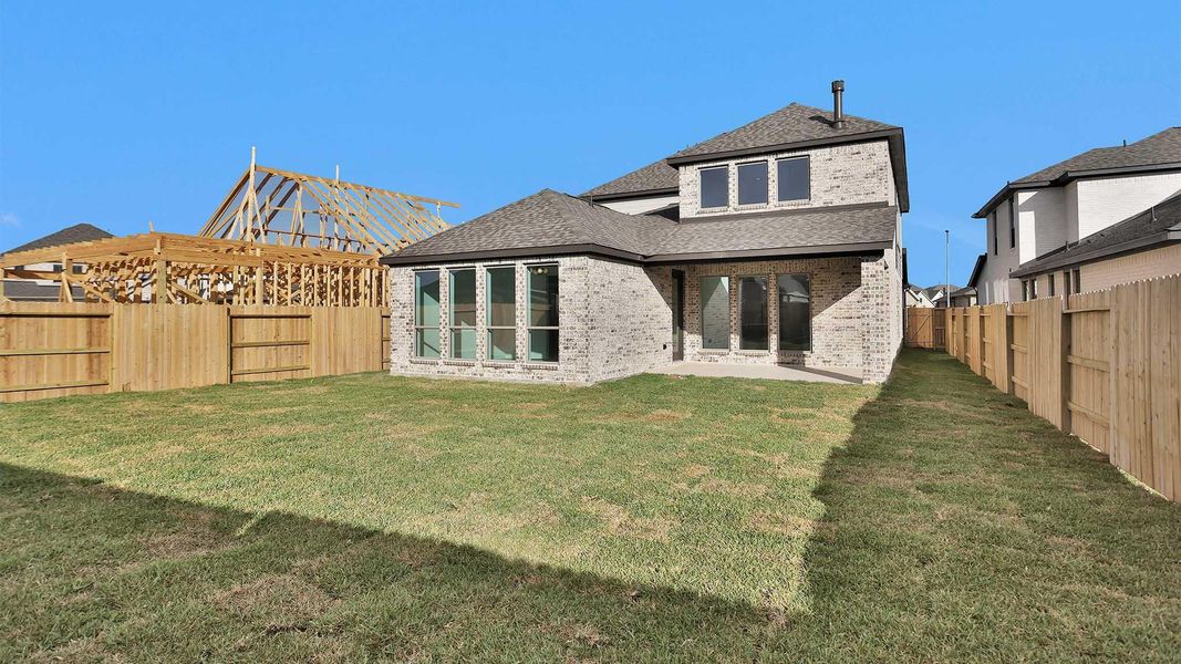 Exterior details and patio area of a home in Marvida 45' - Gated, Cypress (Image 4). Exterior details and patio area of a home in Marvida 45' - Gated, Cypress (Image 4).