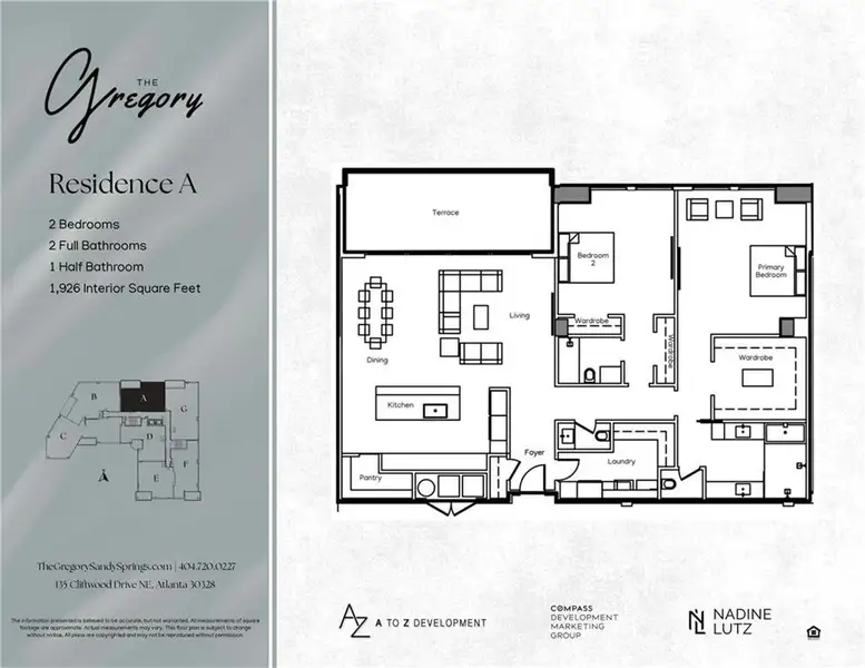 2D floor plan layout of this home in , Sandy Springs, GA (Image 4).