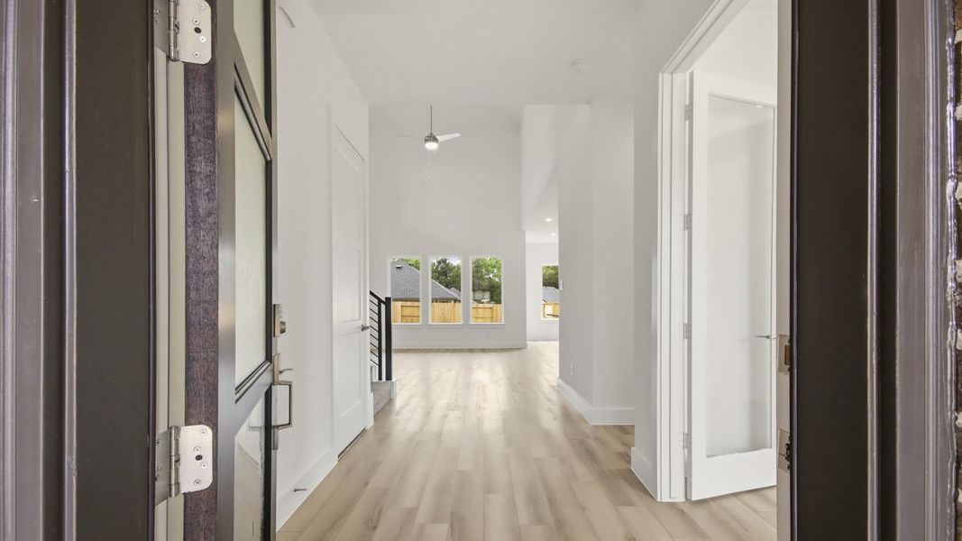 Furnished interior view inside a new home in Hills of Westlake, Conroe (Image 6).