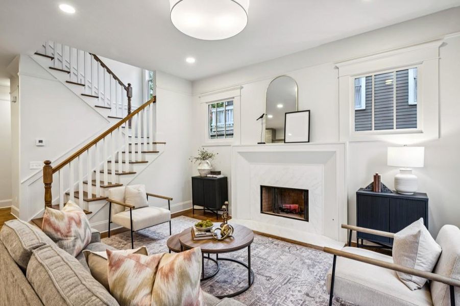 Furnished interior view inside a new home in , Atlanta (Image 17).