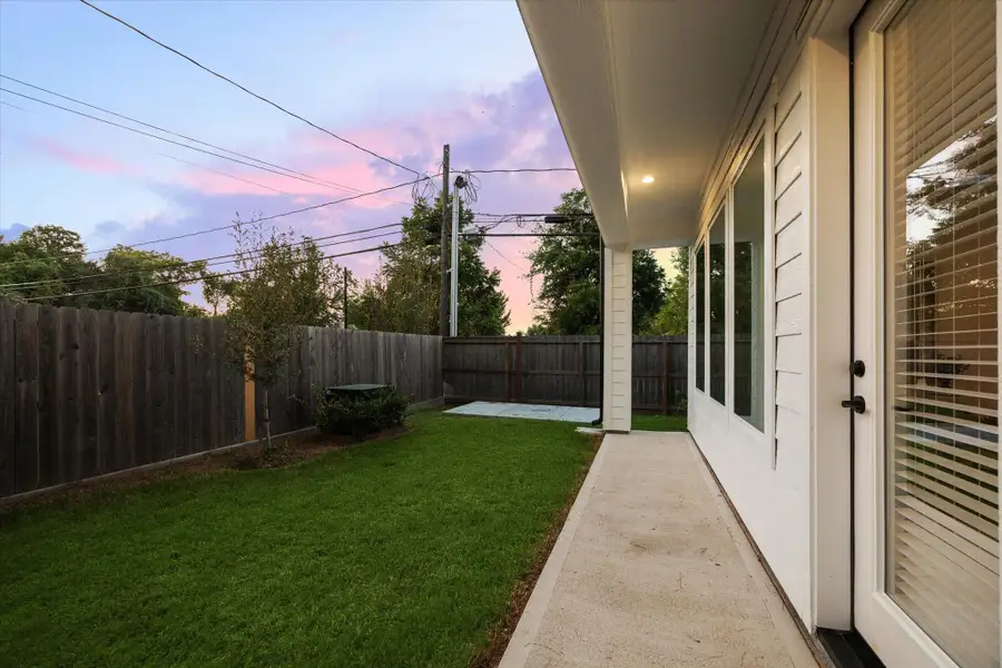 Exterior details and patio area of a home in , Houston (Image 3).
