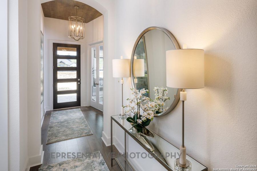 Furnished interior view inside a new home in Prominence, San Antonio (Image 11).