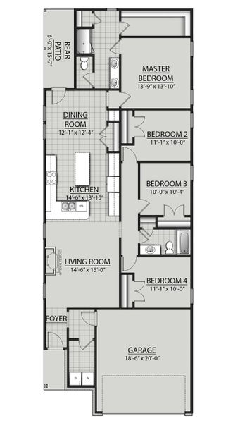 Eastover II H - Floor Plan - DSLD Homes Eastover II H - Floor Plan - DSLD Homes