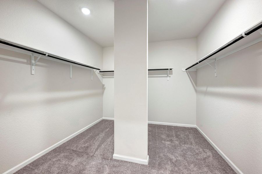 The James- Primary Bedroom Walk-In Closet The James- Primary Bedroom Walk-In Closet